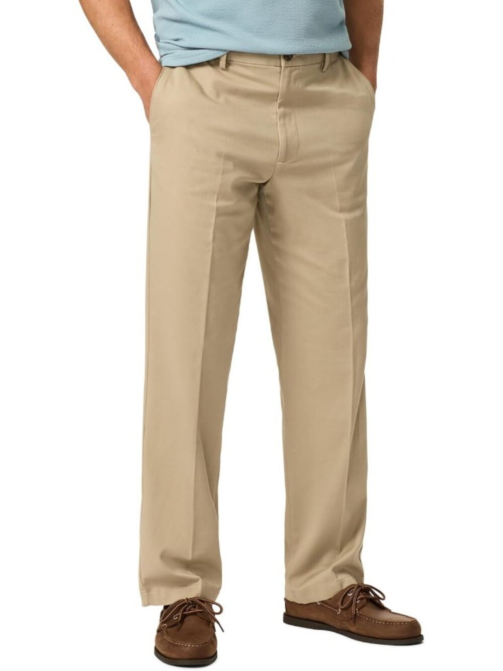 Dockers Men's Comfort Khaki Stretch Relaxed-fit Flat-Front Pant